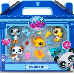Set de Colecție Littlest Pet Shop Beach Besties 5-Pack, Conține 5 Mini Figurine Animale cu Cap Mobil Bobblehead, 7 Accesorii, Card de Colecție și Cod Virtual Digital pentru Joc Online - Img 7