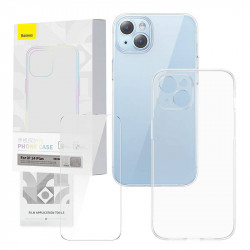 Set husa transparenta si sticla securizata Baseus Corning pentru iPhone 14 Plus