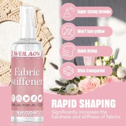Spray Întăritor pentru Textile și Țesături Fabric Stiffener Spray 200 ml, Amidon Lichid cu Tehnologie de Nano-Penetrare și Uscare Rapidă, Fixare de Lungă Durată pentru Bumbac, In, Mătase, Denim,etc - Img 6