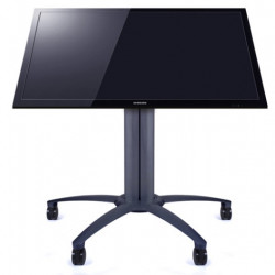 Stand TV podea mobil Multibrackets MB-6252, incl. 0-90º, tip masa, inaltime 110 cm, diagonale 32"-55", max. 80kg - Img 1