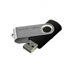 Stick USB Goodram pendrive 128 GB USB 2.0 20 MB/s (rd) - 5 MB/s (wr) flash drive black (UTS2-1280K0R11)