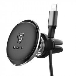 Suport auto magnetic Baseus pentru grila (negru) - Img 2