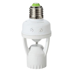 Suport de bec cu senzor de miscare si de amurg Maclean MCE24, 360°, E27, raza 6 m, reglare LUX 3–2000, timp aprindere 10s–5min, ideal pentru coridoare, pivnite, garaje - Img 7