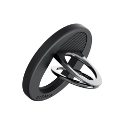 Suport inel Pitaka MagEZ Grip 3, Compatibil cu MagSafe, Negru