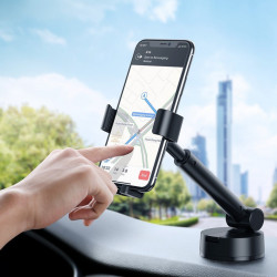 Suport pentru telefon Baseus Gravity pentru bord, parbriz, negru (SUYL-JY01) - Img 5
