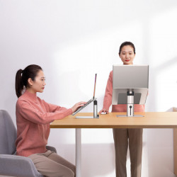 Suport reglabil pentru laptop Baseus metal argintiu - Img 4
