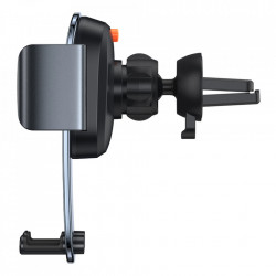 Suport telefon Baseus 2in1 cu prindere in fanta climatizare si pe bordul masinii, negru (SUYK000001) - Img 4