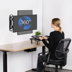 Suport TV și Monitor de Perete Reglabil Suptek MA2720, Braț Articulat pentru Ecrane 15–32 Inch, VESA 75x75 / 100x100 mm, Pivotare 180°, Înclinare ±20°, Sarcină Maximă 13 kg, Oțel Aliat, Negru - Img 8