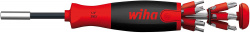 Surubelnita Wiha cu magazie de biti LiftUp 25, 1/4"(negru/rosu, 13 parti, magnetic)