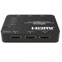 Switch HDMI2.0b 5x1 4K@60Hz 4:4:4, HDCP2.2, 3D cu telecomanda - Img 2