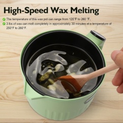 Topitor Digital pentru Ceară și Săpun 1.5L, Ecran Tactil Touchscreen, Termostat Reglabil 50–130°C, Înveliș Antiaderent Non-Stick, Cioc de Turnare Anti-Picurare, Aparat DIY Lumânări și Cosmetice - Img 6