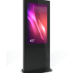 Totem de interior Z01, Z01V43N-BBB, pentru display 43", sticla securizata frontala - Img 2