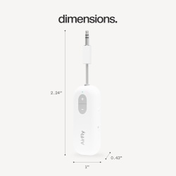 Transmițător Audio Bluetooth Twelve South AirFly SE, Jack 3,5 mm, Autonomie 20+ Ore, Alb - Img 4