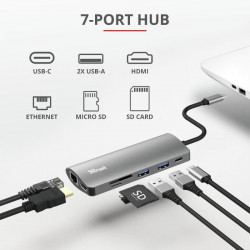 Trust Dalyx 7in1 USB-C Multiport Adapter - Img 5