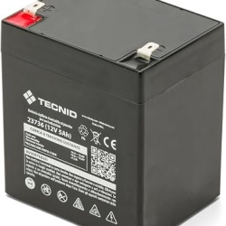 Acumulator plumb-acid 12V 5Ah Tecnio, conectori Faston F2, pentru UPS, sisteme de alarma, supraveghere video, incendiu si automatizari