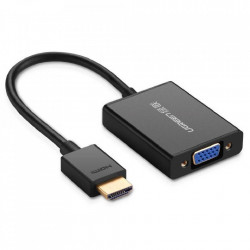 Adaptor audio UGREEN MM102 HDMI la VGA (black)