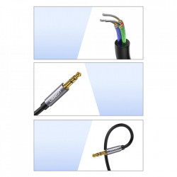 Adaptor Ugreen mini mufa 3,5 mm 1 m albastru (AV118) - Img 2