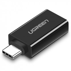 Adaptor UGREEN US173 USB-A 3.0 la USB-C 3.1 (negru)
