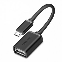 Adaptor Ugreen USB (mama) - micro USB (tata) OTG 12 cm USB 2.0 480 Mbps black (US133 10396)