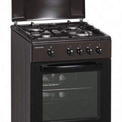 Aragaz Heinner HFSC-SME50BRW, 4 arzatoare, Gaz, Dispozitiv de siguranta, 50 cm, Maro - Img 3
