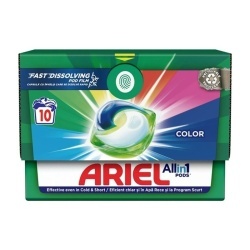 ARIEL All in One Pods Color, detergent automat de rufe, capsule, 10 buc