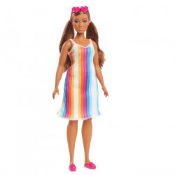 BARBIE TRAVEL PAPUSA BARBIE ANIVERSARE 50 DE ANI MALIBU SATENA - Img 2