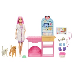 BARBIE YOU CAN BE ANYTHING SET CLINICA VETERINARA FAST CAST CU ACCESORII - Img 2