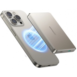 Baterie Externa Wireless Joyroom JR-PBM08 Pro, 10000mAh, 22.5W, PD + FQI, 1 x QI - 2 x USB-C, Bej