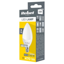 BEC LED E14 5W 230V 3000K REBEL - Img 3
