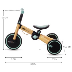BICICLETA DE ECHILIBRU / TRICICLETA KINDERKRAFT 4TRIKE, SUNFLOWER BLUE - Img 3
