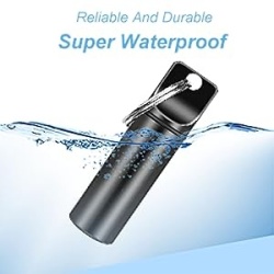 Breloc din aluminiu tip cutie pentru pastile, Typec, negru - Img 3