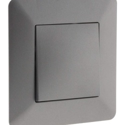 Buton Electric / Întrerupător cu Revenire Artezo Titanium, 1 Bucată, Montaj Simplificat - Img 2