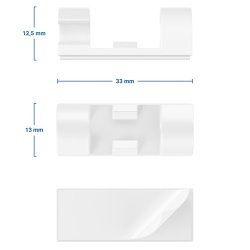 CABLE CLIPS SET 20 BUC - Img 4