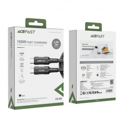Cablu Acefast USB Tip C - USB Tip C 2m, 100W (20V / 5A) negru (C4-03 Negru) - Img 6