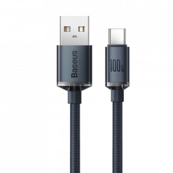 Cablu Baseus Crystal Shine Series Cablu USB pentru incarcare rapida si transfer de date USB Tip A - USB Tip C 100W 2m negru (CAJY000501) - Img 8
