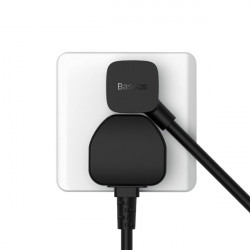 Cablu Baseus PowerCombo/prelungitor cu mini-priza de alimentare 1m negru (adaptor de alimentare UE si Marea Britanie) (PSMN000301) - Img 4