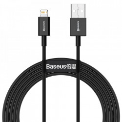 Cablu Baseus Superior USB - Lightning fast charging data cable 2,4 A 2 m black (CALYS-C01)
