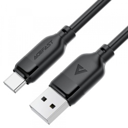 Cablu Date si Incarcare USB-A - USB-C Acefast C16-04, 18W, 1.2m, Negru