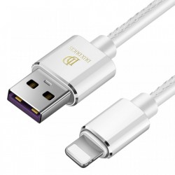 Cablu de date Dux Ducis K-Max , Usb la Lightning, 5V , 2A , 1M , alb - Img 3