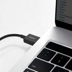 Cablu de date pentru incarcare rapida Baseus Superior USB - USB Typ C 66 W (11 V / 6 A) Huawei SuperCharge SCP 1 m negru (CATYS-01) - Img 2