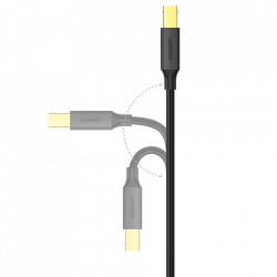Cablu de imprimanta Ugreen USB tip B (mascul) - USB 2.0 (mascul) 480 Mbps 1 m negru (US135 20846) - Img 6