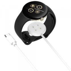 Cablu Incarcare Techsuit THC5 pentru Google Pixel Watch 3 45mm / Watch 3 41mm, USB-C, Alb