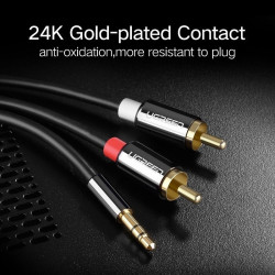 Cablu jack de 3,5 mm la 2RCA , UGREEN 1m - Img 4