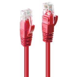Cablu Lindy 2m Cat.6 U/UTP, Red
