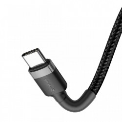 Cablu Type C BASEUS PD PD2.0 , 60W , 20V 3A QC3.0 , 2M , negru + gri - Img 6