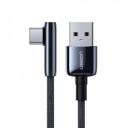 Cablu Ugreen elbow USB - USB Type C cable 5 A Quick Charge 3.0 SCP FCP 2 m black (70434 US313)