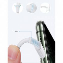 Cablu Ugreen MFi USB Type C - Lightning 3A 0.5m white (US171) - Img 8