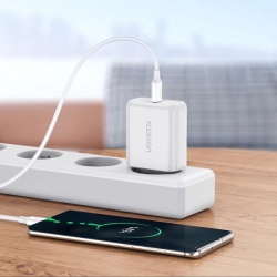Cablu Ugreen US264 60518 USB-C / USB-C PD QC AFC 1m - alb - Img 5