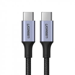 Cablu Ugreen USB Tip C - USB Tip C 5 A 100 W incarcare rapida 3.0 FCP 480 Mbps 1 m gri (70427 US316)