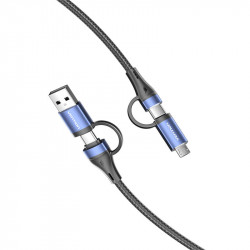 Cablu USB 4in1 USB 2.0 Vention CTLLH 1m (negru) - Img 2